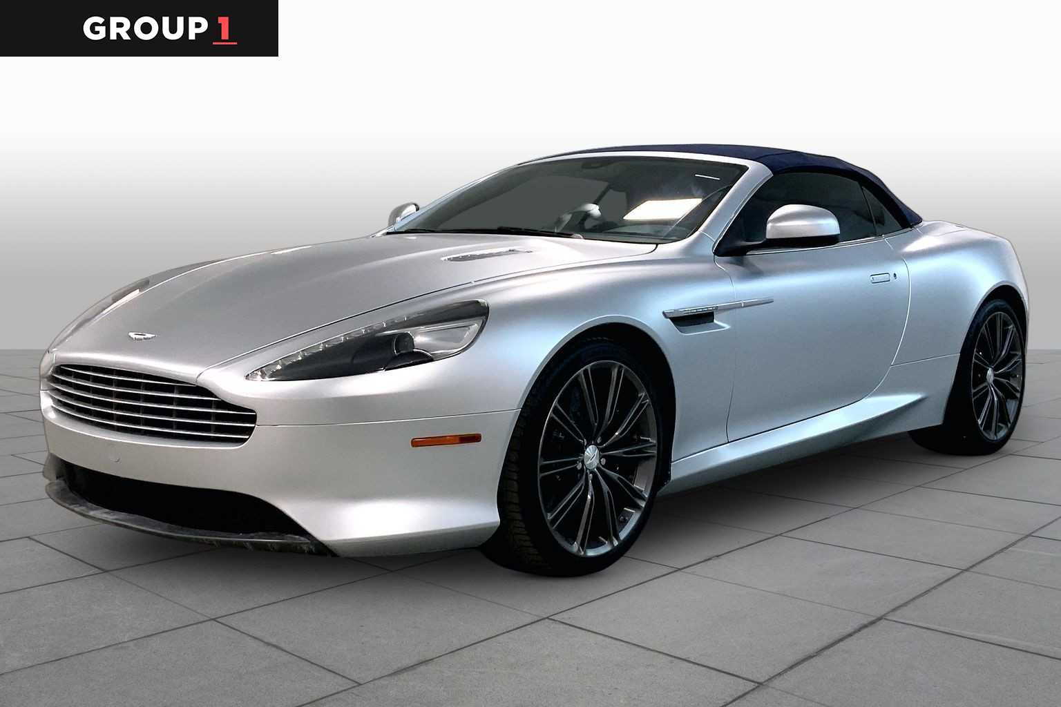 Lightning Silver 2013 Aston Martin DB9 Volante Convertible RWD Convertible Rear-Wheel Drive Automatic