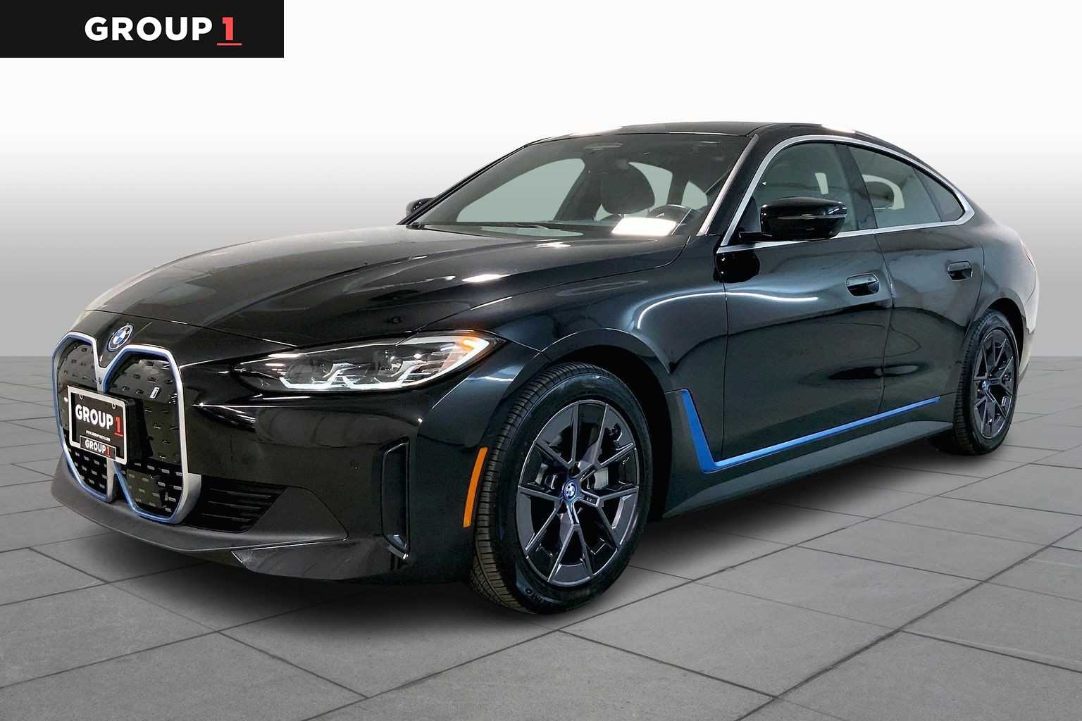 Black Sapphire Metallic 2024 BMW i4 xDrive40 Gran Coupe AWD Sedan All-Wheel Drive 1-Speed Automatic