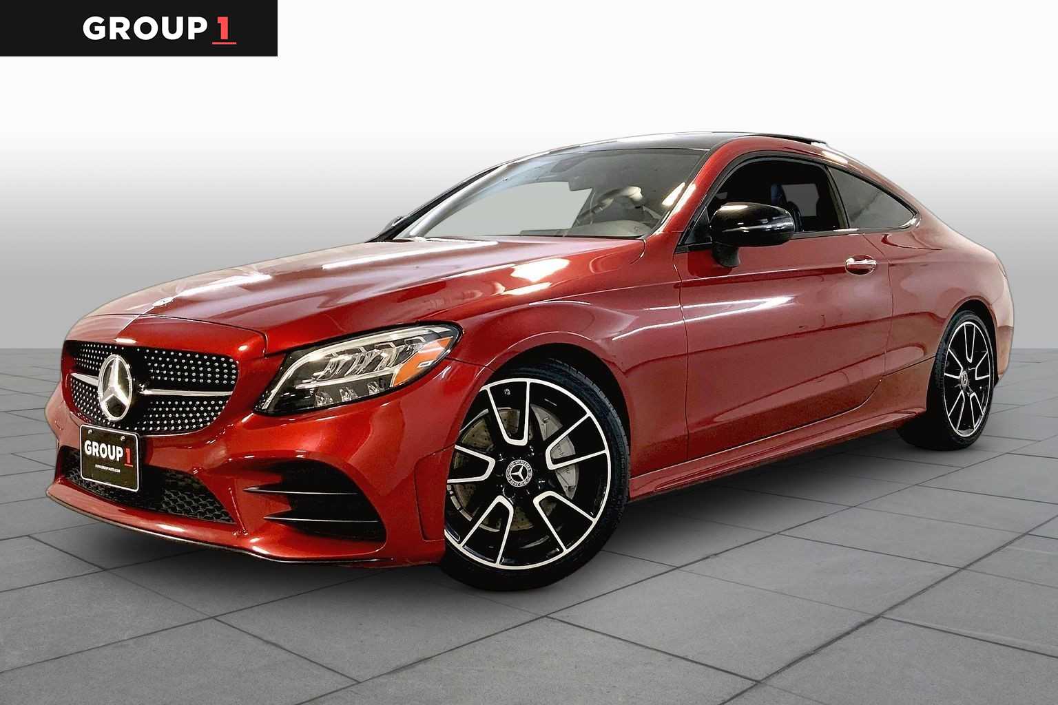 designo Cardinal Red Metallic 2019 Mercedes-Benz C-Class Coupe Rear-Wheel Drive 9-Speed Automatic