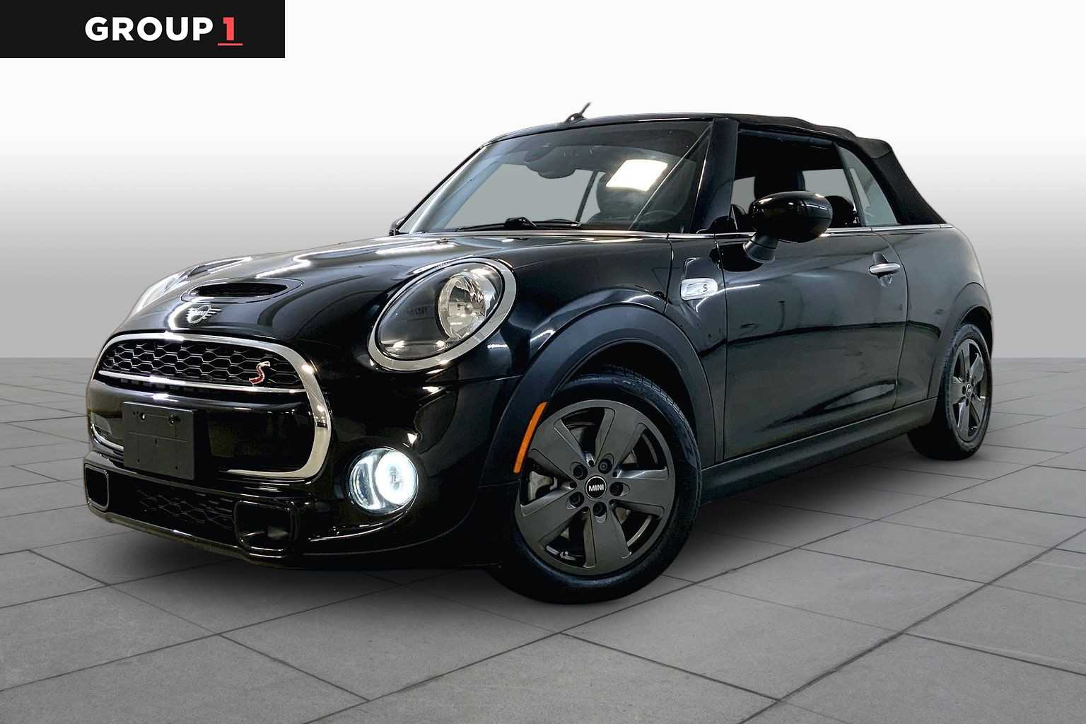 Midnight Black Metallic 2021 MINI Cooper Convertible Front-Wheel Drive 7-Speed Automatic