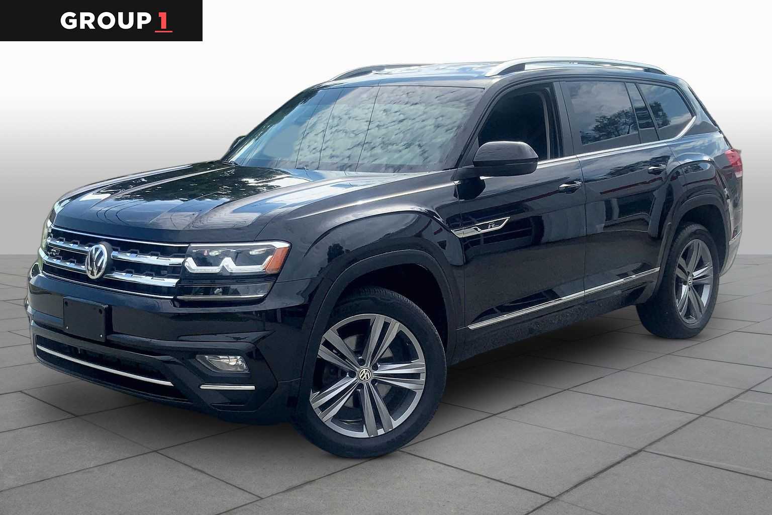 Deep Black Pearl 2019 Volkswagen Atlas SUV / Crossover All-Wheel Drive 8-Speed Automatic