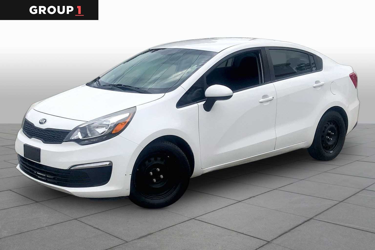Clear White 2016 Kia Rio Sedan Front-Wheel Drive Automatic