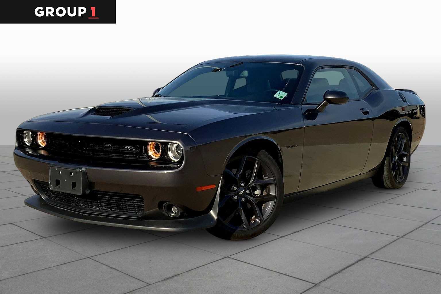 Gray (Granite Pearlcoat) 2022 Dodge Challenger R/T RWD Coupe Rear-Wheel Drive 8-Speed Automatic