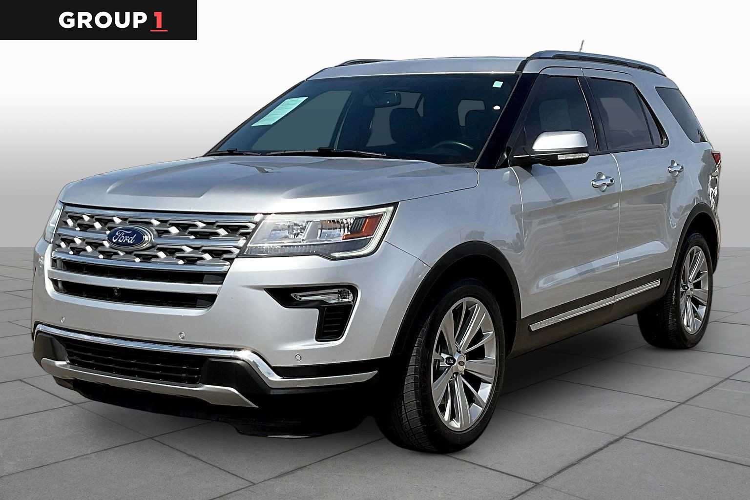 Ingot Silver Metallic 2018 Ford Explorer Limited SUV / Crossover Front-Wheel Drive 6-Speed Automatic