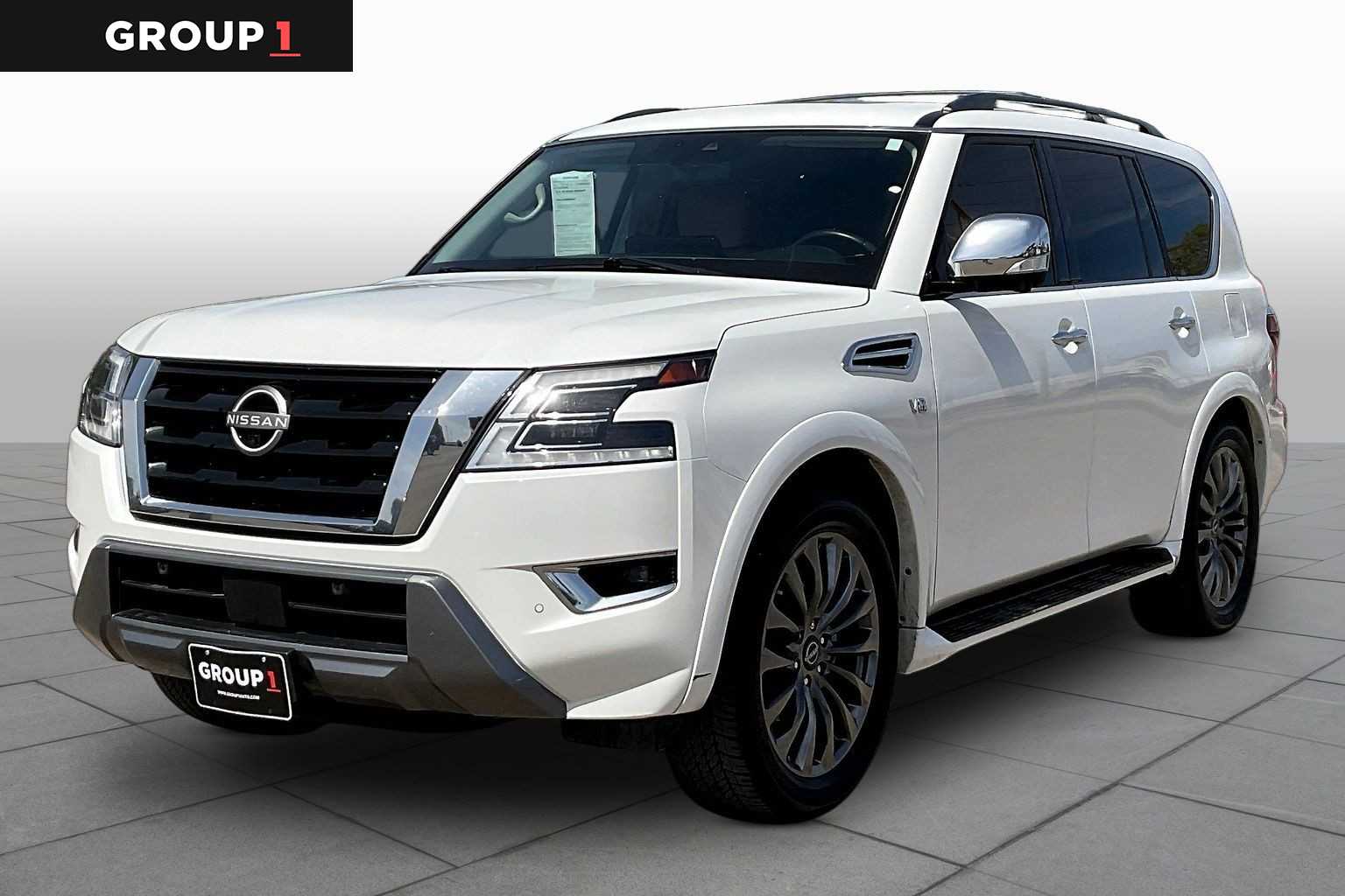 Aspen White TriCoat Pearl 2022 Nissan Armada Platinum 4WD SUV / Crossover Four-Wheel Drive 7-Speed Automatic