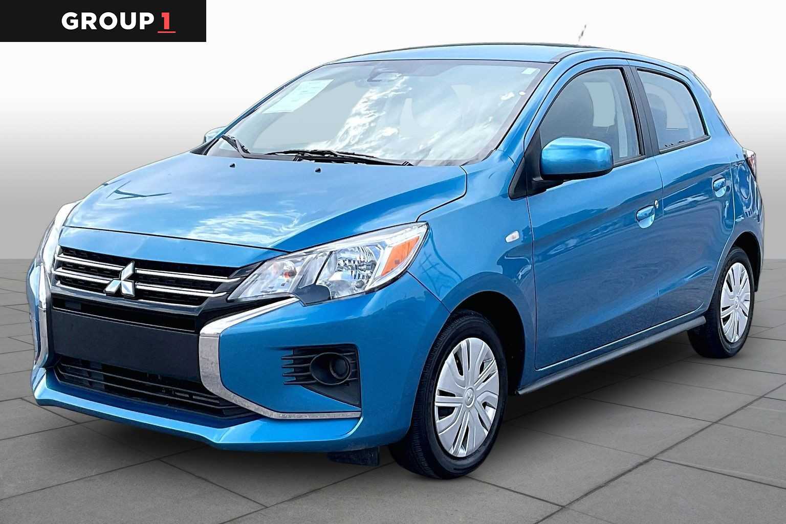 Sapphire Blue Metallic 2024 Mitsubishi Mirage Hatchback Front-Wheel Drive Continuously Variable Transmission