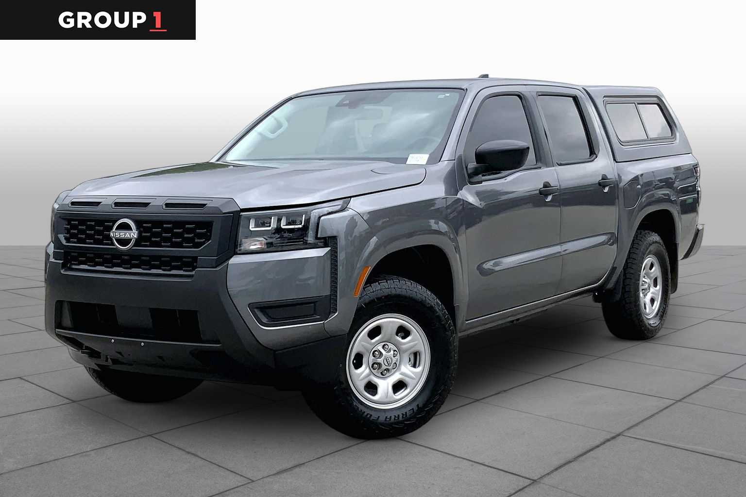 Gray (Gun Metallic) 2026 Nissan Frontier S Crew Cab 4WD Pickup Truck Four-Wheel Drive 9-Speed Automatic