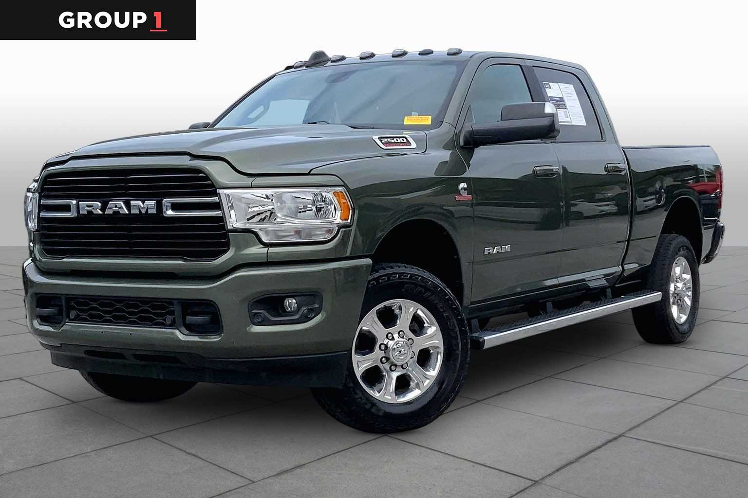 Olive Green Pearlcoat 2021 RAM 2500 Big Horn Crew Cab 4WD Pickup Truck Four-Wheel Drive 6-Speed Automatic