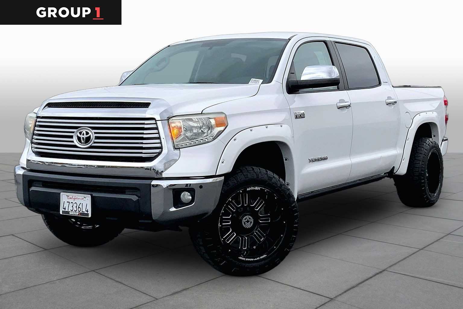 Super White 2014 Toyota Tundra Pickup Truck Four-Wheel Drive 6-Speed Automatic