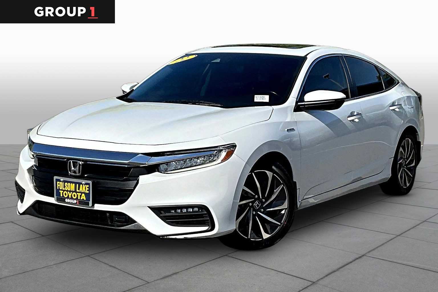 Platinum White Pearl 2022 Honda Insight Touring FWD Sedan Front-Wheel Drive Continuously Variable Transmission