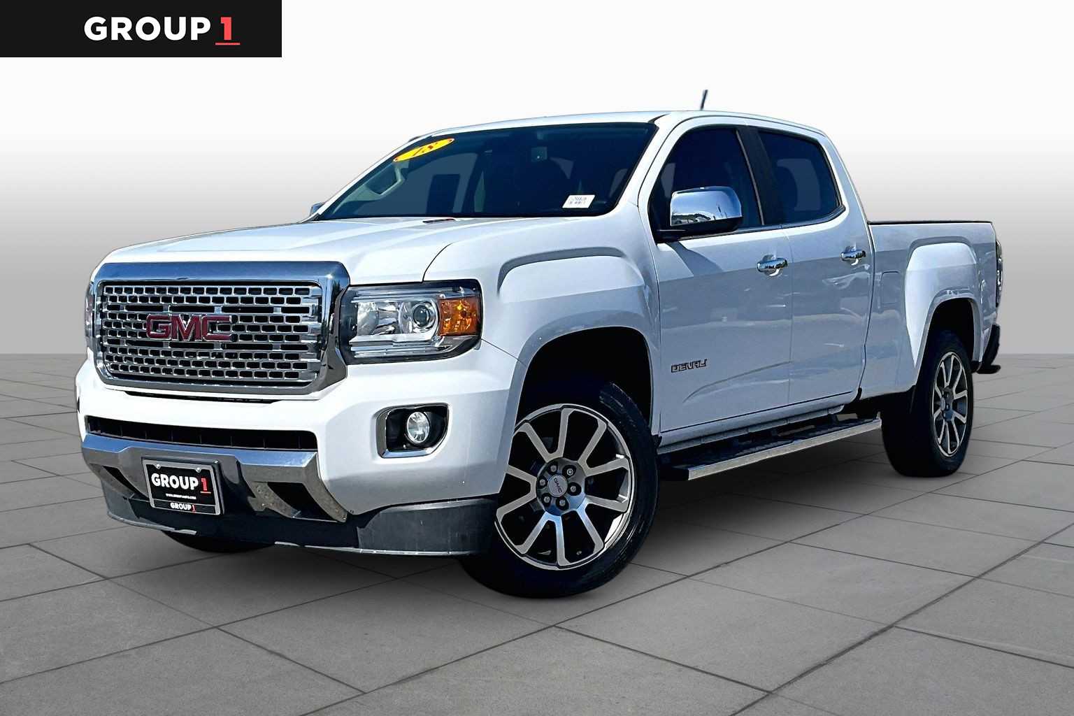 Summit White 2018 GMC Canyon Pickup Truck Four-Wheel Drive 6-Speed Automatic