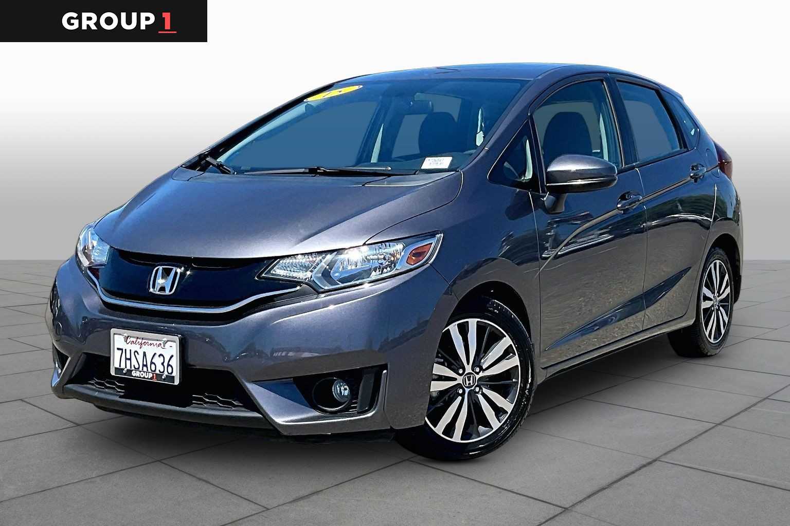 Gray (Modern Steel Metallic) 2015 Honda Fit Hatchback Front-Wheel Drive Continuously Variable Transmission