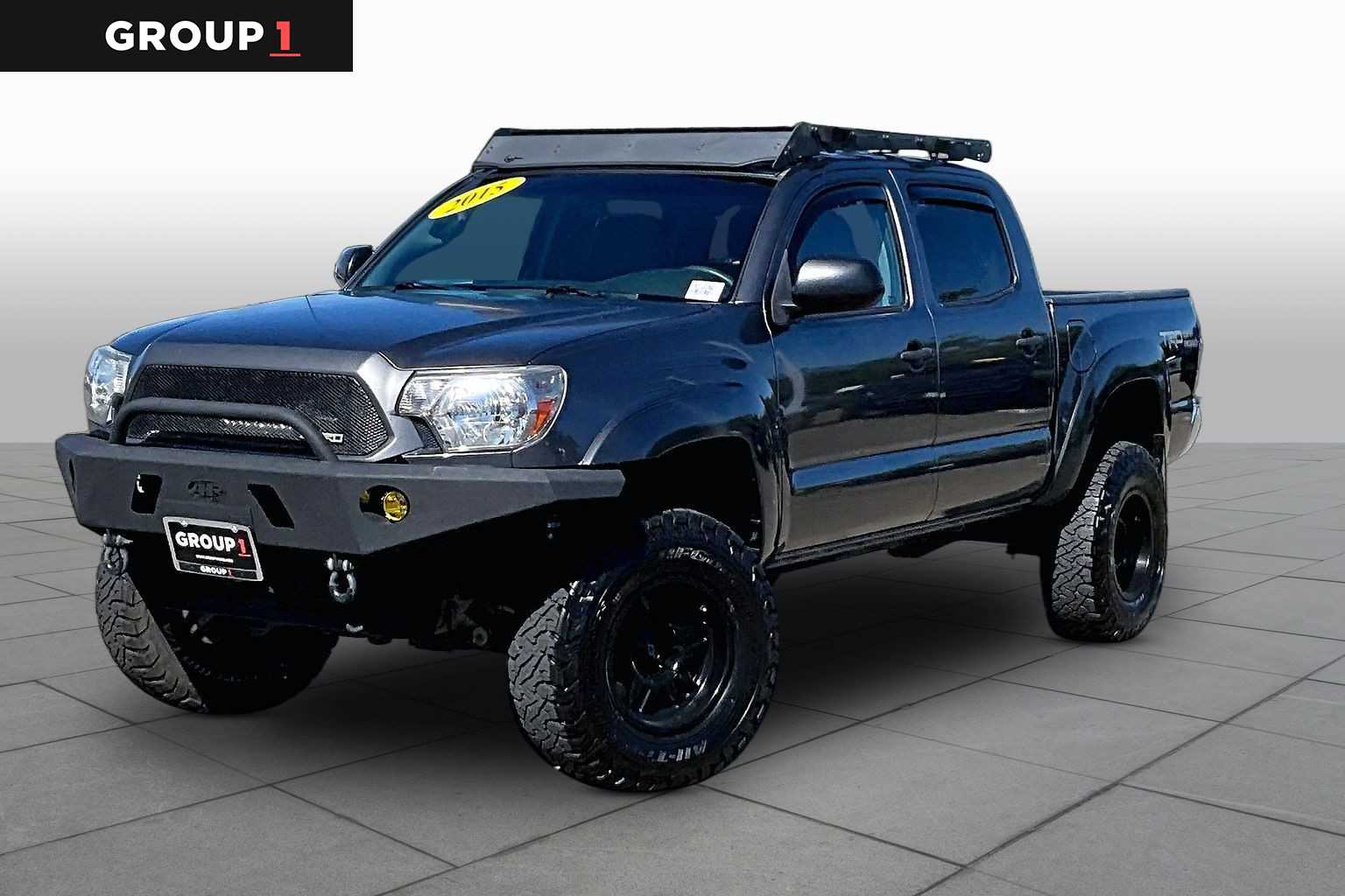 Magnetic Gray Metallic 2015 Toyota Tacoma Double Cab V6 4WD Pickup Truck Four-Wheel Drive Automatic