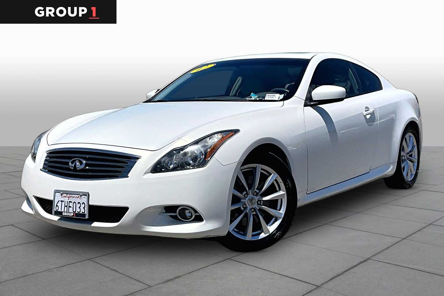Moonlight White 2012 INFINITI G37 Coupe Rear-Wheel Drive Automatic