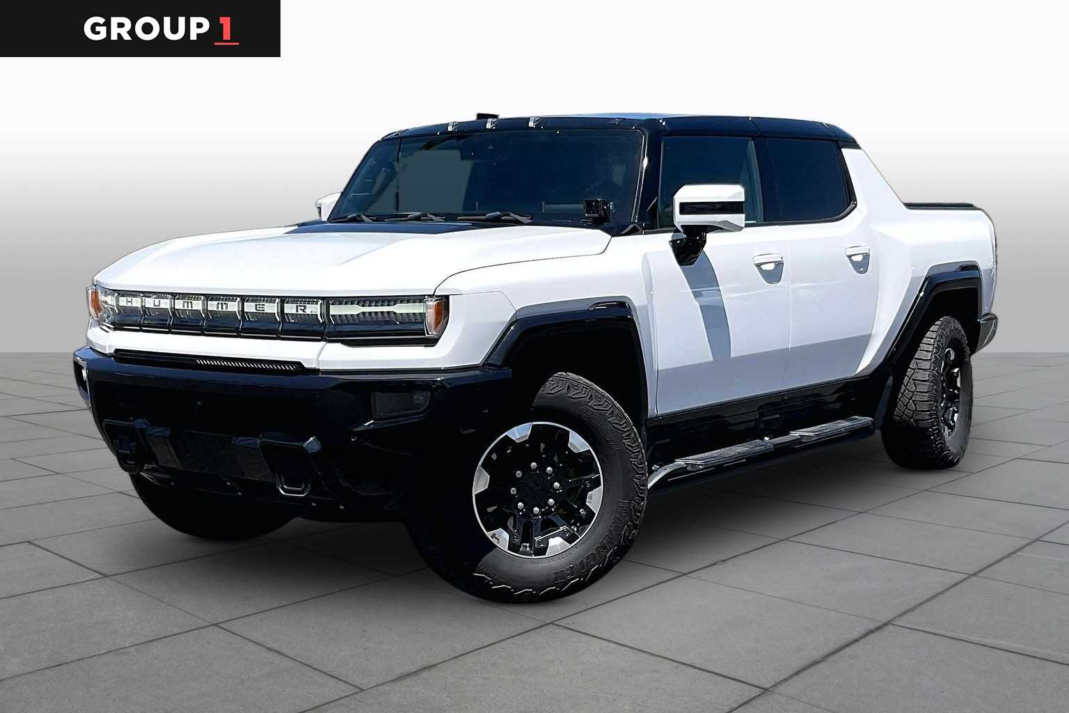 Interstellar White 2022 GMC Hummer EV Pickup Pickup Truck All-Wheel Drive 1-Speed Automatic