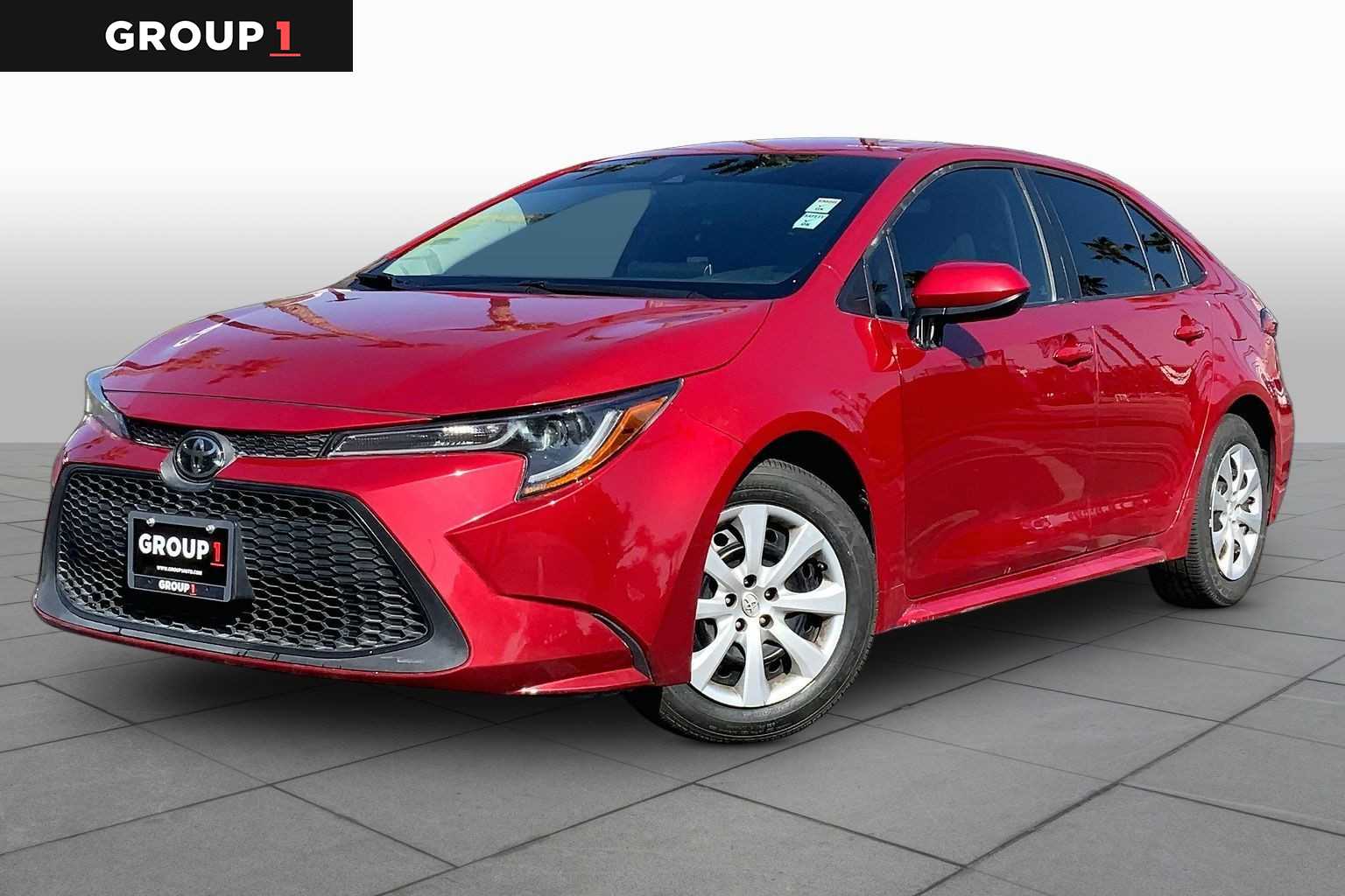 Barcelona Red Metallic 2021 Toyota Corolla Sedan Front-Wheel Drive Continuously Variable Transmission
