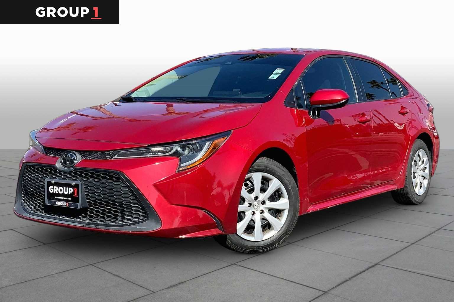 Barcelona Red Metallic 2021 Toyota Corolla Sedan Front-Wheel Drive Continuously Variable Transmission