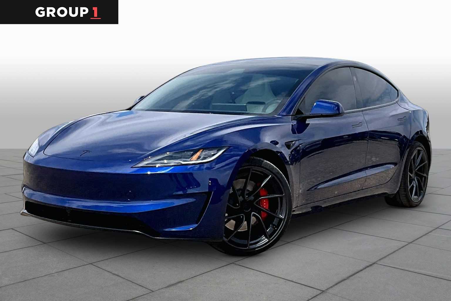 Deep Blue Metallic 2026 Tesla Model 3 Performance AWD Sedan All-Wheel Drive 1-Speed Automatic