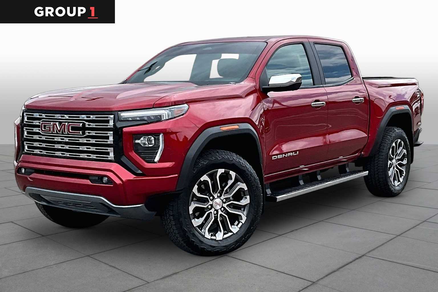 Volcanic Red Tintcoat 2025 GMC Canyon Pickup Truck Four-Wheel Drive 8-Speed Automatic