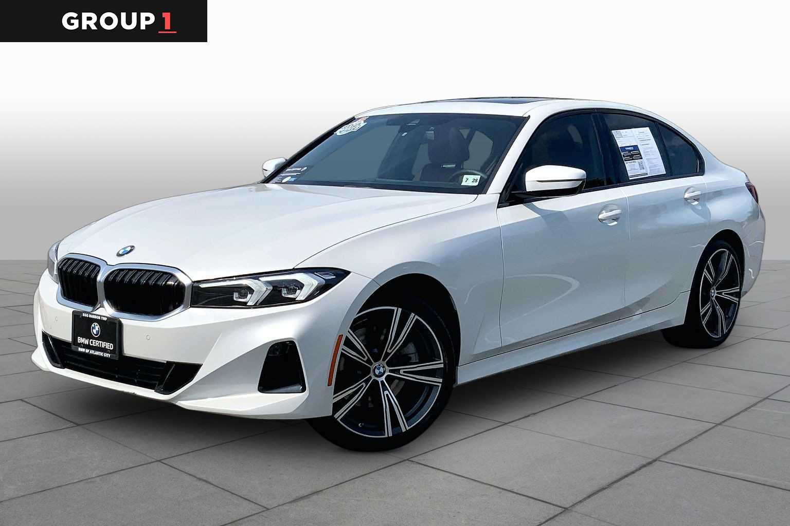 Mineral White Metallic 2023 BMW 3 Series Sedan All-Wheel Drive 8-Speed Automatic