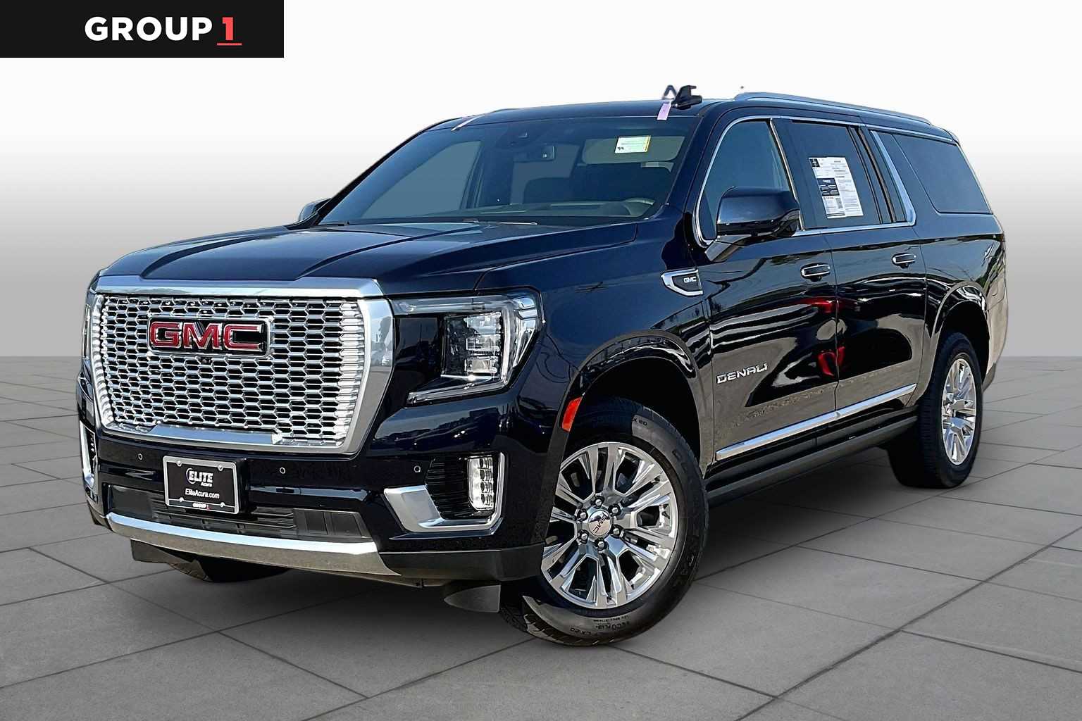 Midnight Blue Metallic 2024 GMC Yukon XL SUV / Crossover Four-Wheel Drive Automatic