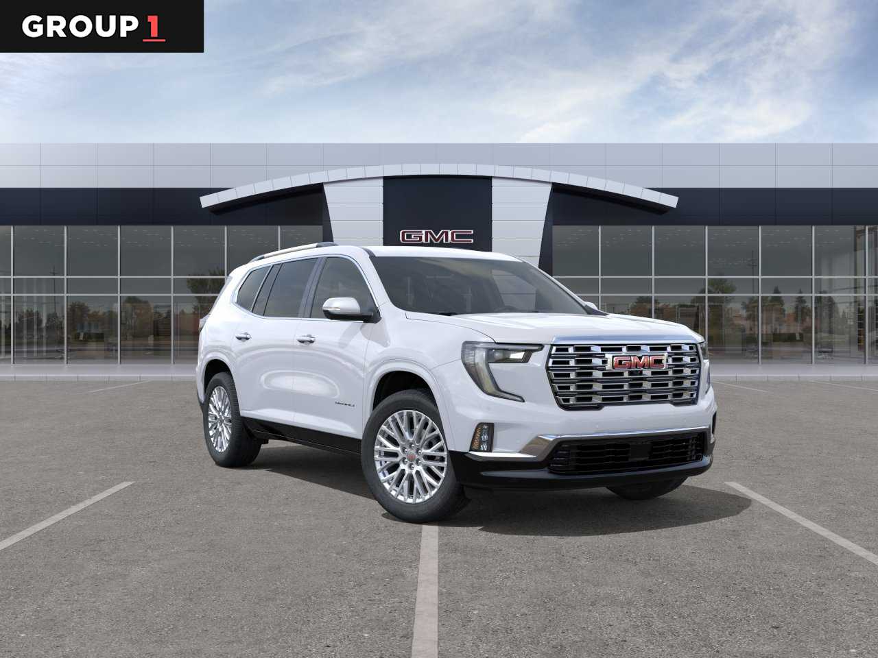 Glacier White Tricoat 2026 GMC Acadia Denali AWD SUV / Crossover Four-Wheel Drive 8-Speed Automatic