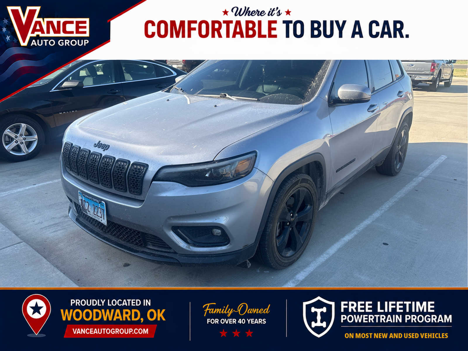 Billet Silver Metallic Clearcoat 2019 Jeep Cherokee SUV / Crossover Front-Wheel Drive 9-Speed Automatic