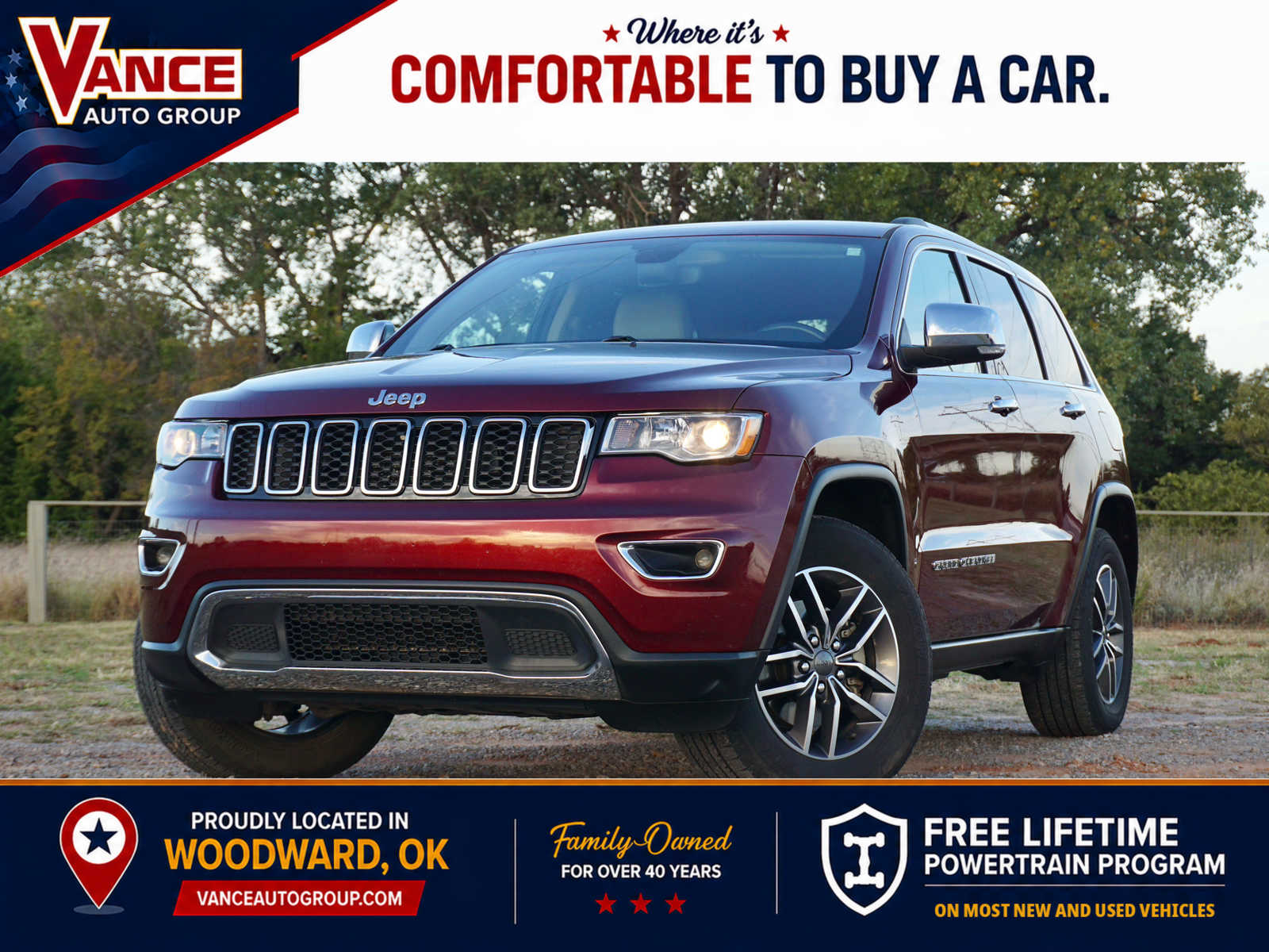 Velvet Red Pearlcoat 2019 Jeep Grand Cherokee SUV / Crossover Four-Wheel Drive 8-Speed Automatic
