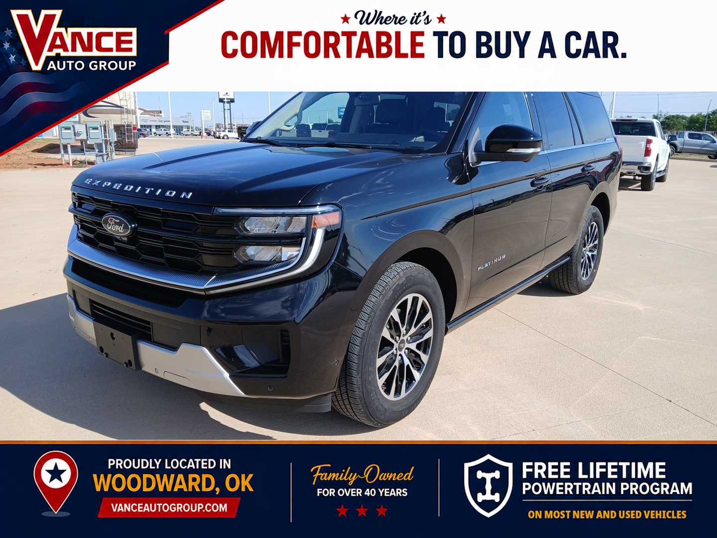 Agate Black 2025 Ford Expedition Platinum 4WD SUV / Crossover Four-Wheel Drive Automatic