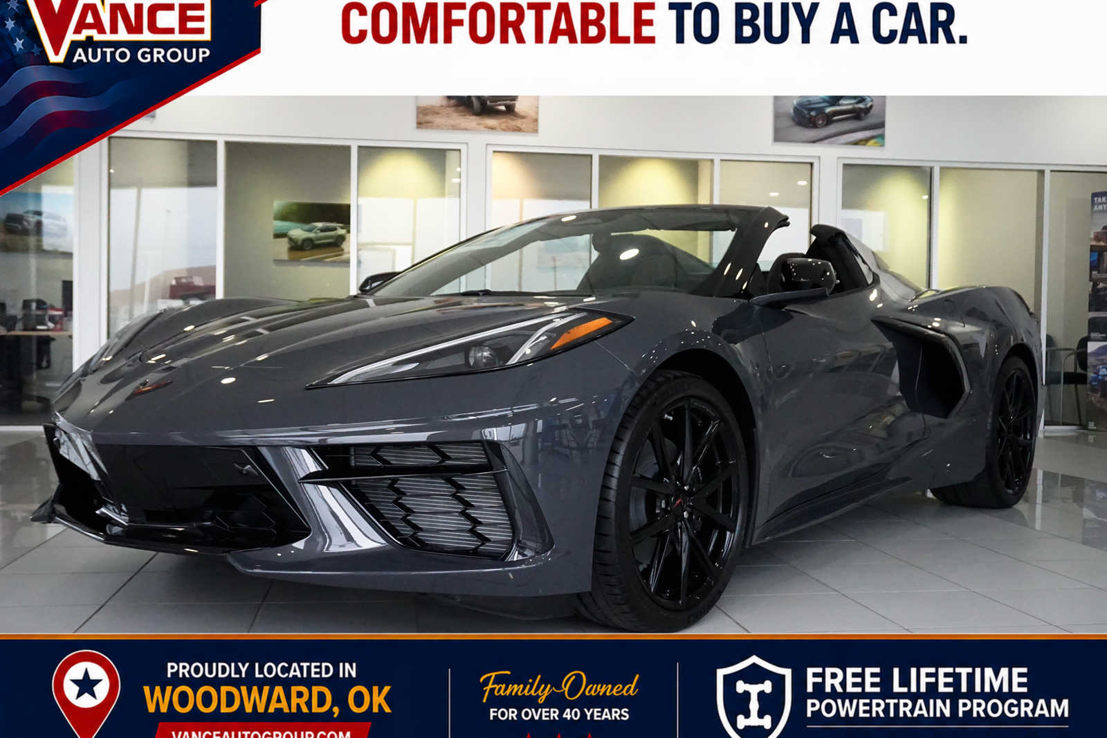Pitch Gray Metallic 2027 Chevrolet Corvette Convertible Rear-Wheel Drive 8-Speed Automatic