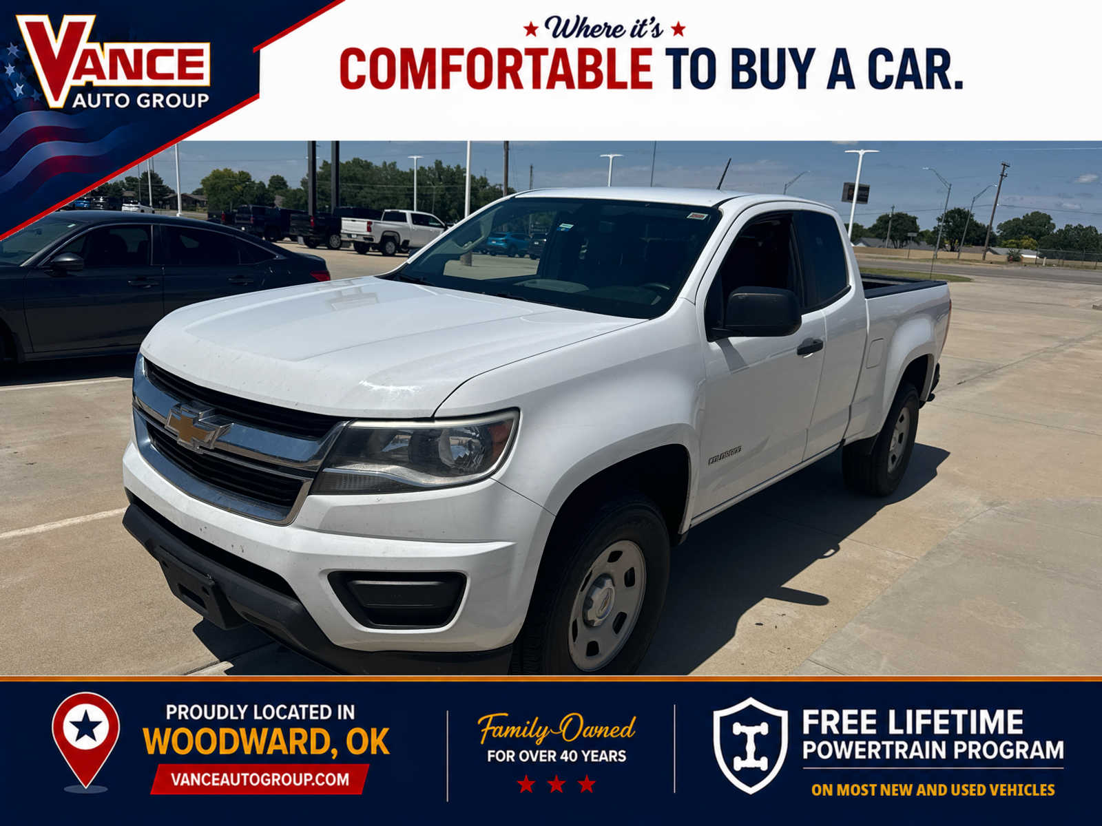 Summit White 2017 Chevrolet Colorado Work Truck Extended Cab LB RWD Pickup Truck 4X2 6-Speed Automatic