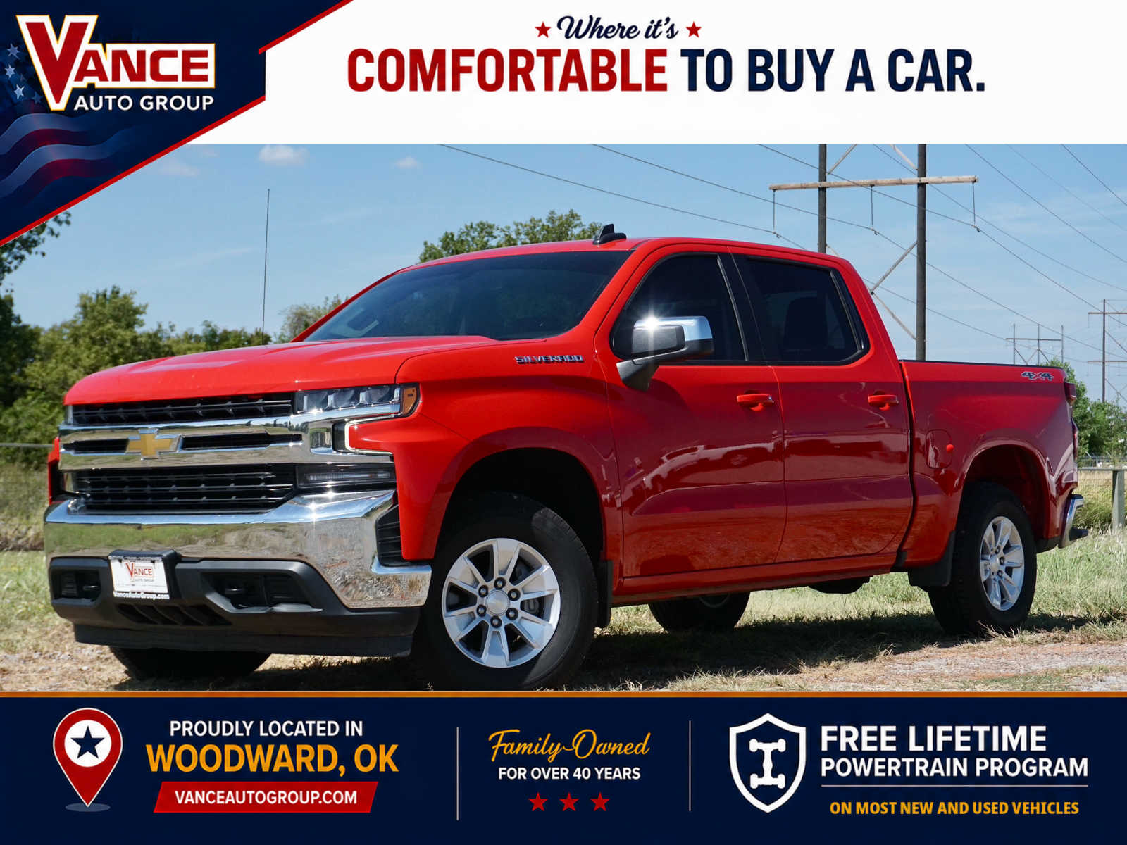 Red Hot 2022 Chevrolet Silverado 1500 Pickup Truck Four-Wheel Drive 8-Speed Automatic