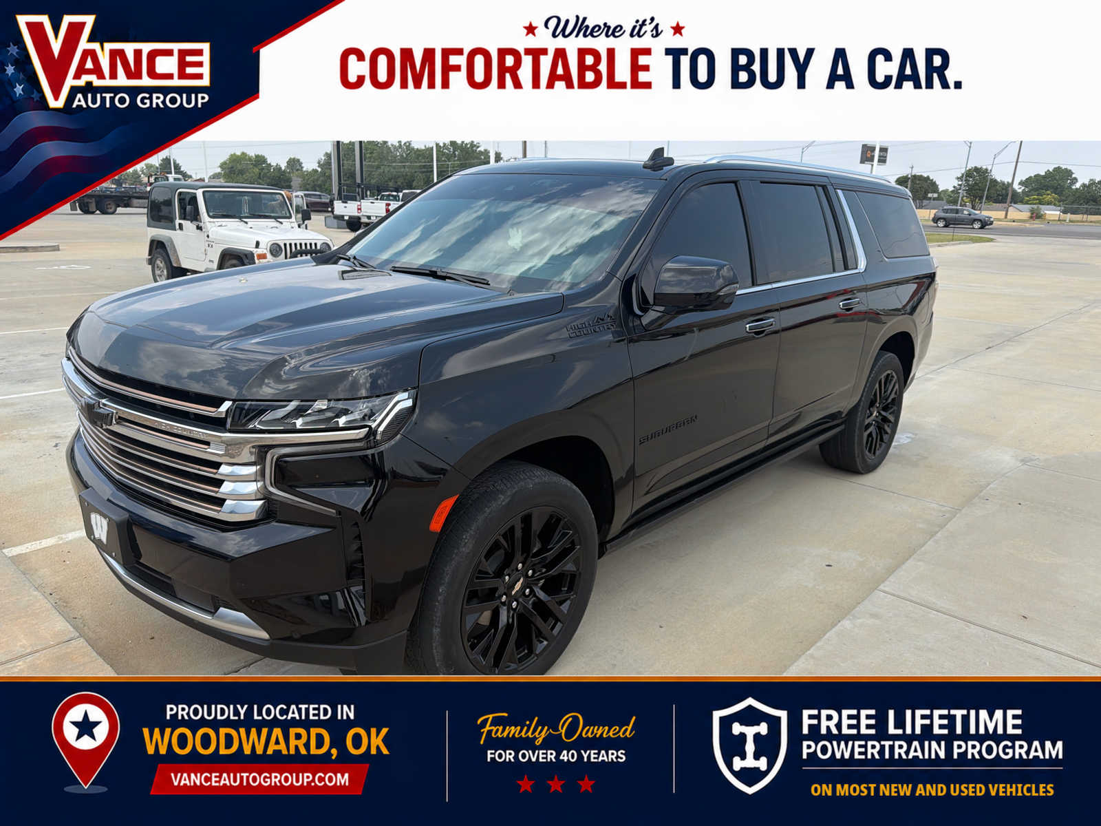 Black 2024 Chevrolet Suburban High Country 4WD SUV / Crossover Four-Wheel Drive Automatic