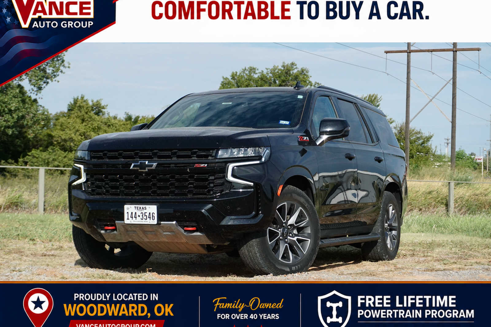 Black 2023 Chevrolet Tahoe SUV / Crossover Four-Wheel Drive Automatic