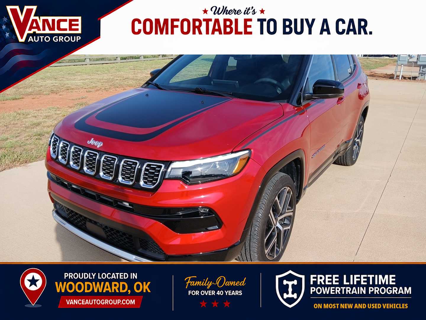 Red Hot Pearlcoat 2025 Jeep Compass SUV / Crossover Four-Wheel Drive 8-Speed Automatic