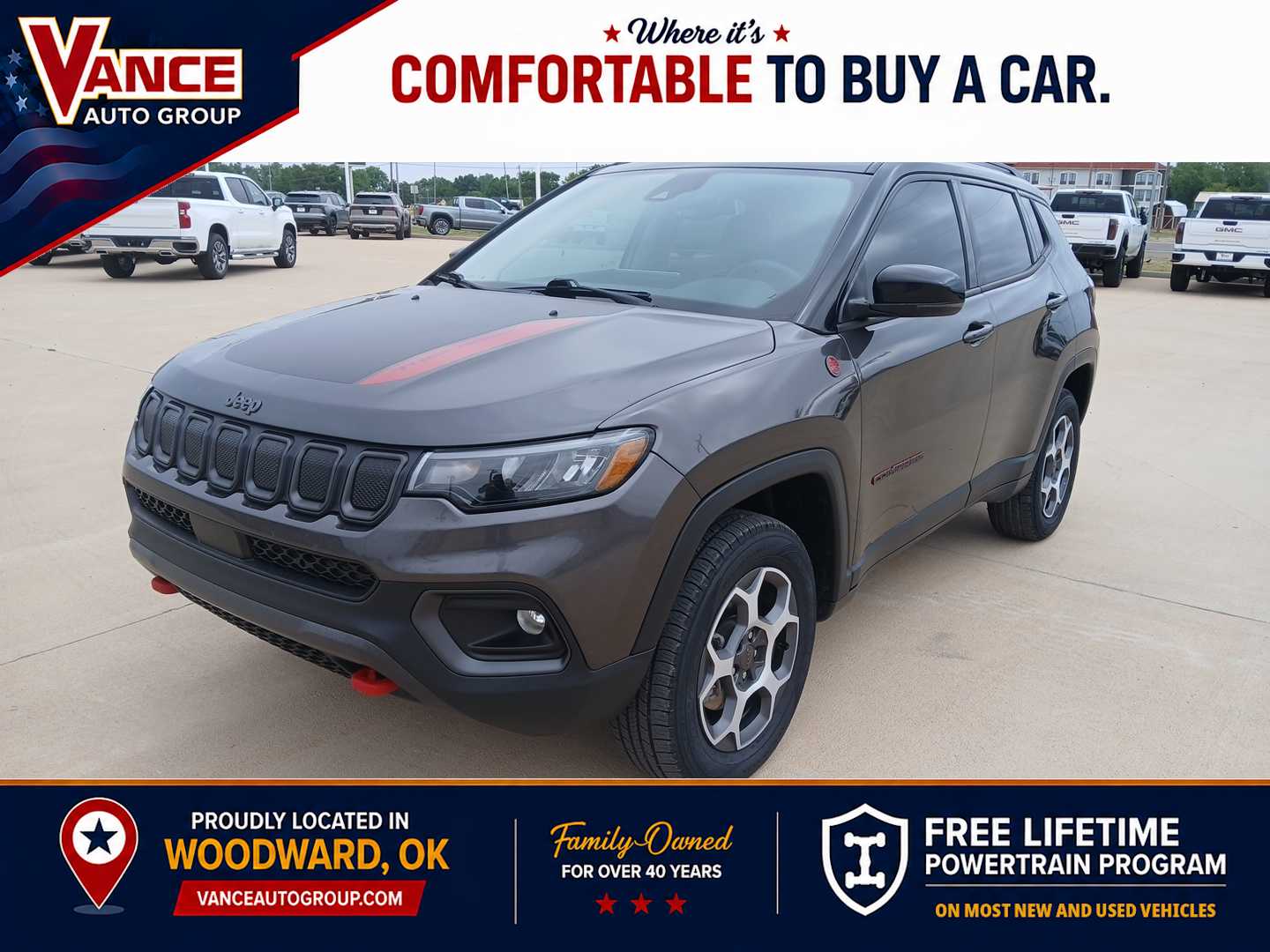 GRANITE CRYSTAL MET. CLEAR COAT 2022 Jeep Compass Trailhawk 4WD SUV / Crossover Four-Wheel Drive 9-Speed Automatic