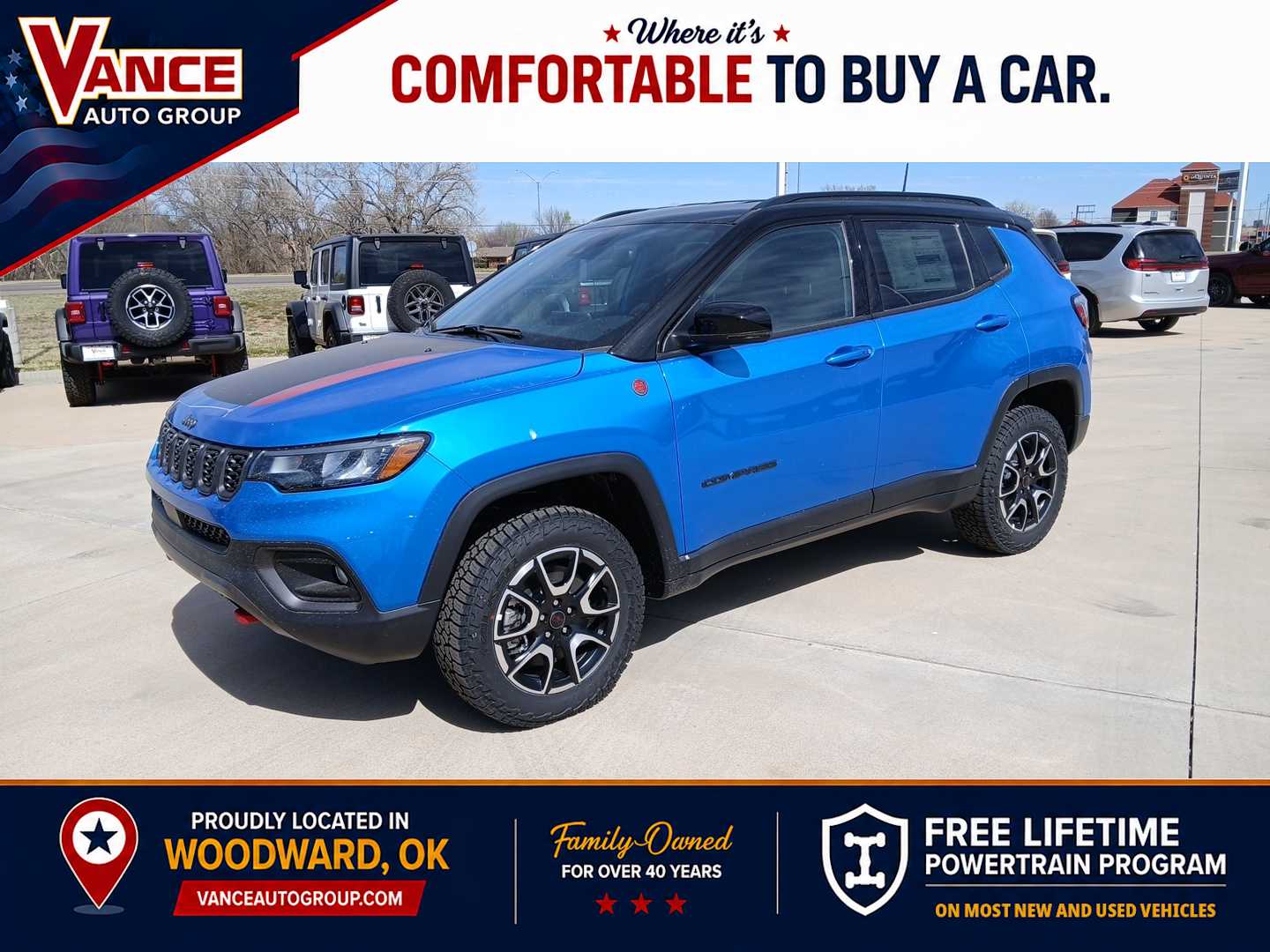 Hydro Blue Pearlcoat 2026 Jeep Compass Trailhawk 4WD SUV / Crossover Four-Wheel Drive 8-Speed Automatic