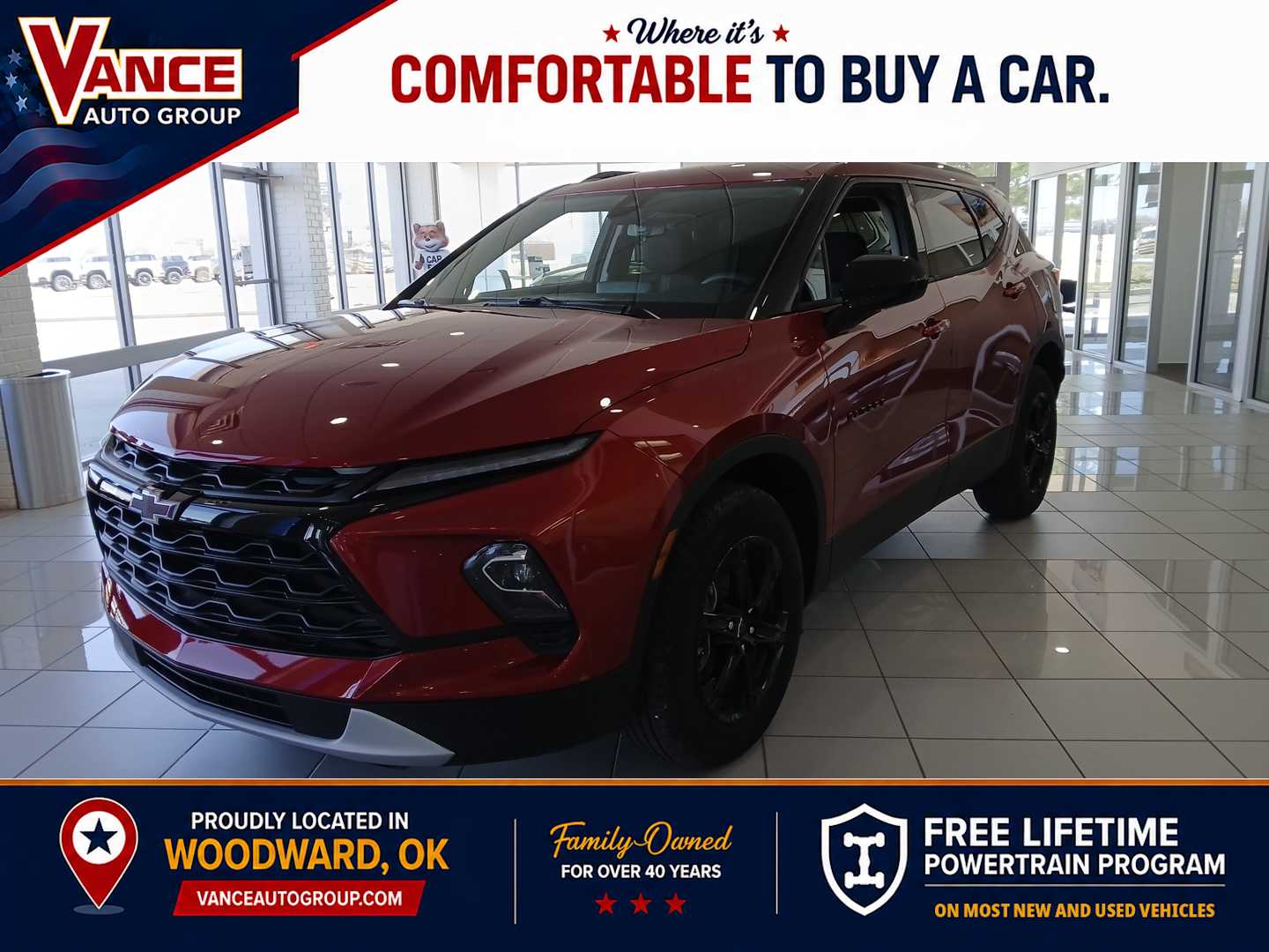 Radiant Red Tintcoat 2026 Chevrolet Blazer LT AWD SUV / Crossover 9-Speed Automatic
