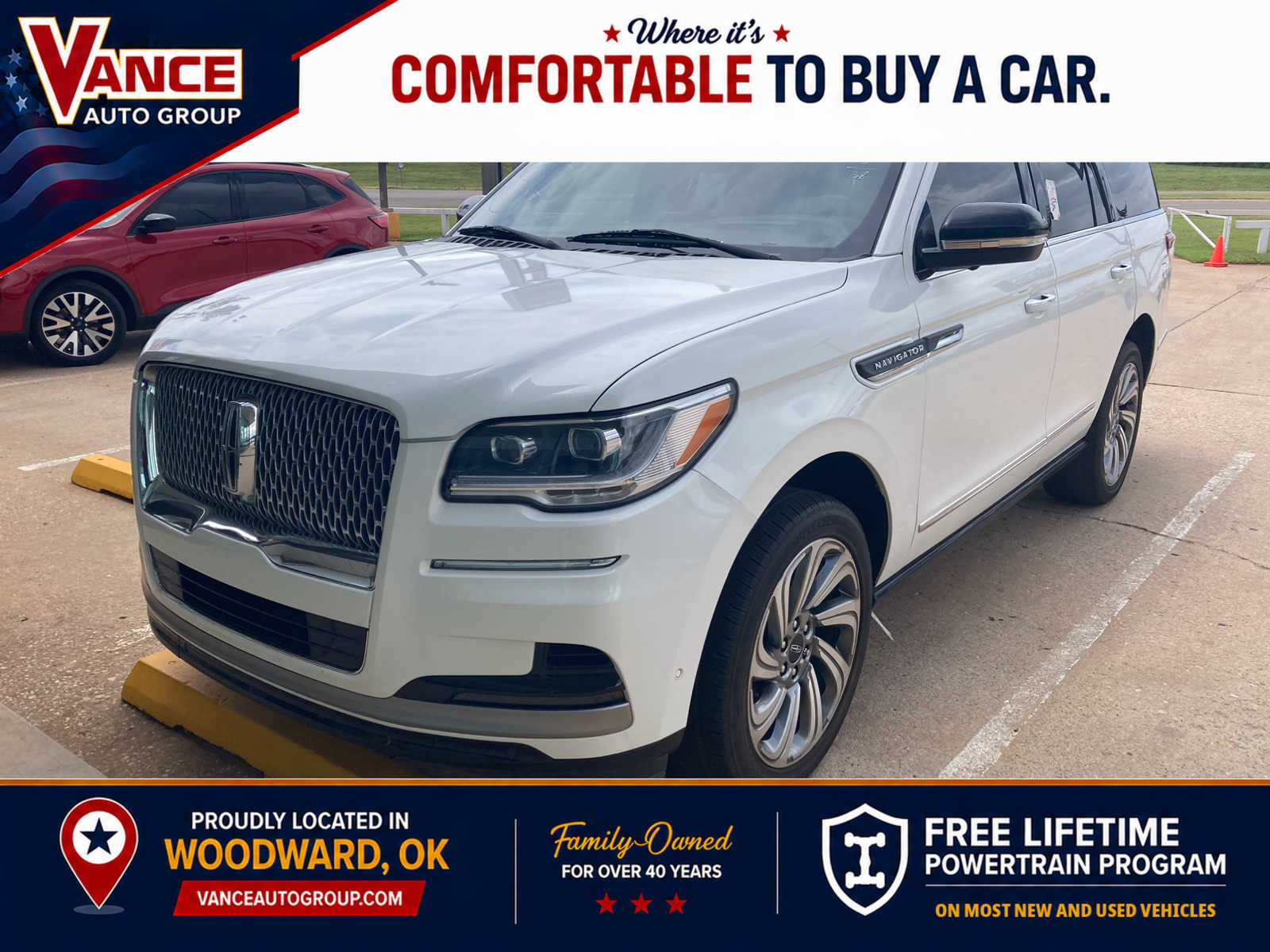 Pristine White 2024 Lincoln Navigator SUV / Crossover Four-Wheel Drive Automatic