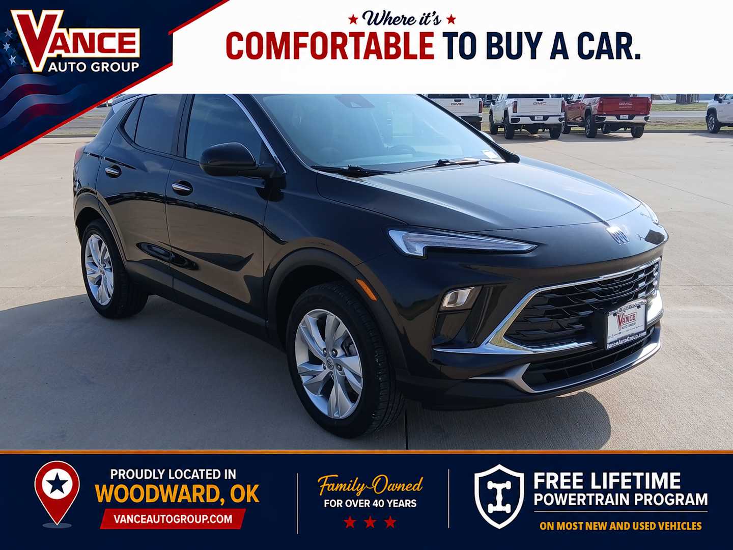 Black (Ebony Twilight Metallic) 2025 Buick Encore GX SUV / Crossover All-Wheel Drive 9-Speed Automatic