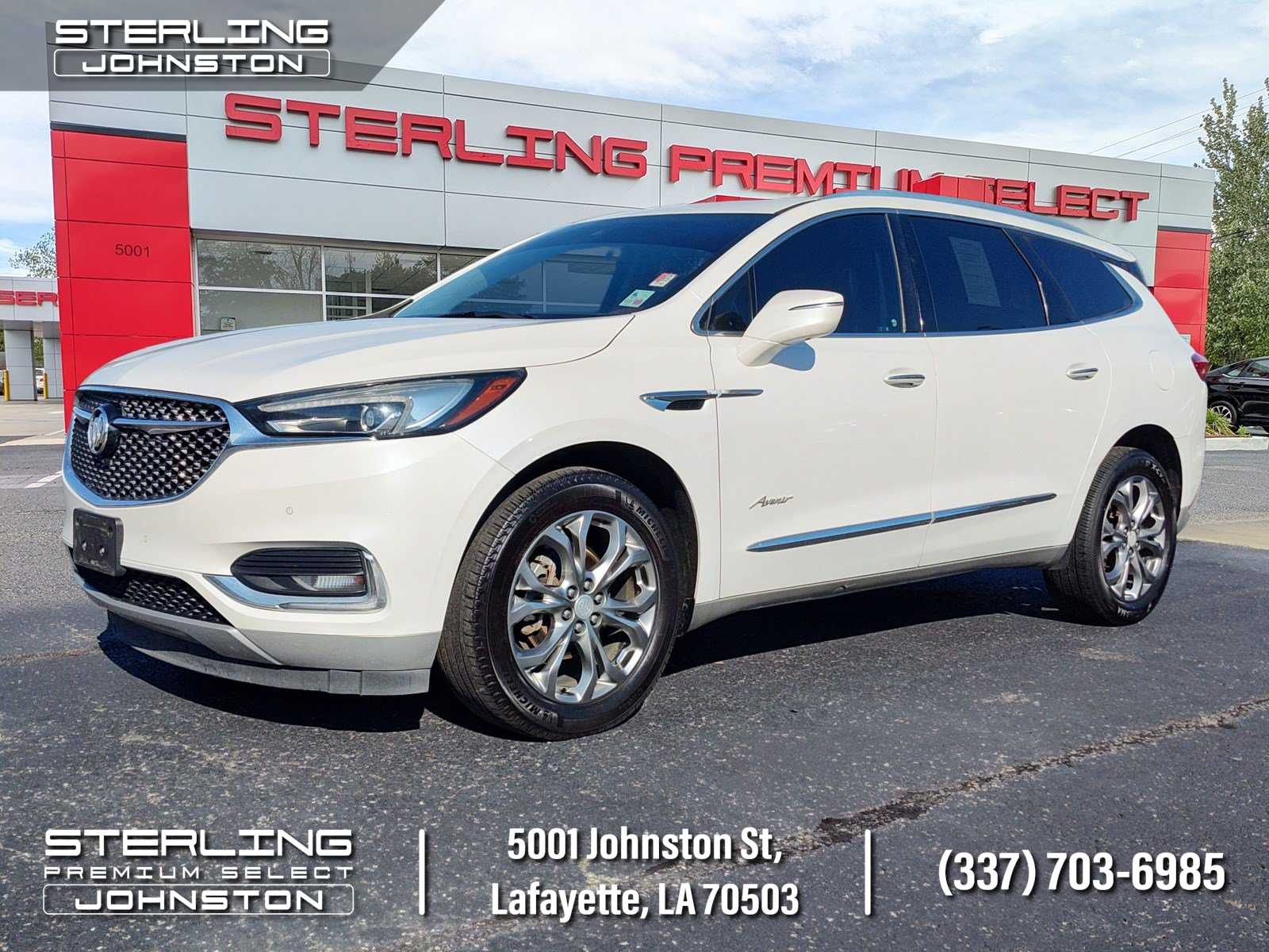 White Frost Tricoat 2019 Buick Enclave SUV / Crossover Front-Wheel Drive 9-Speed Automatic