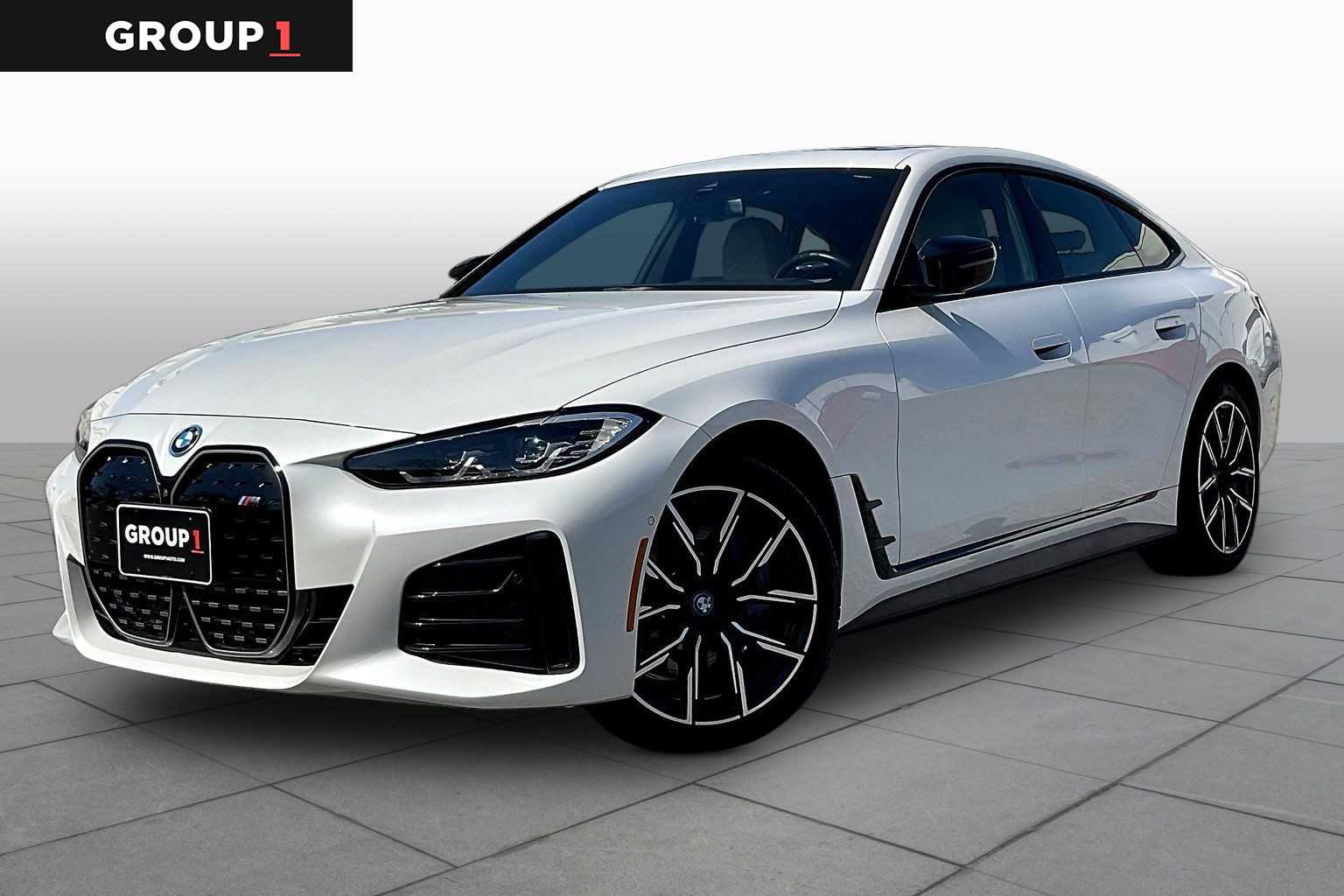 Mineral White Metallic 2024 BMW i4 M50 Gran Coupe AWD Sedan All-Wheel Drive Automatic