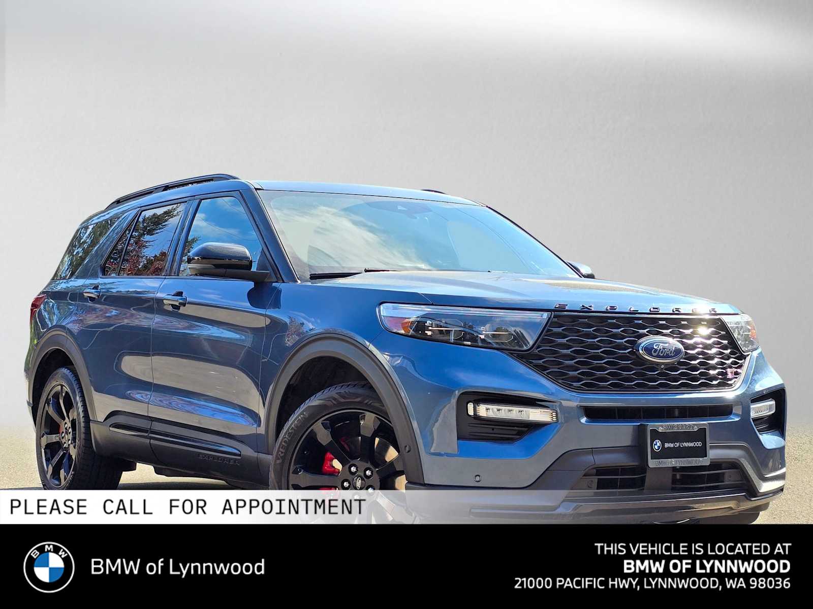 Blue Metallic 2020 Ford Explorer SUV / Crossover All-Wheel Drive Automatic