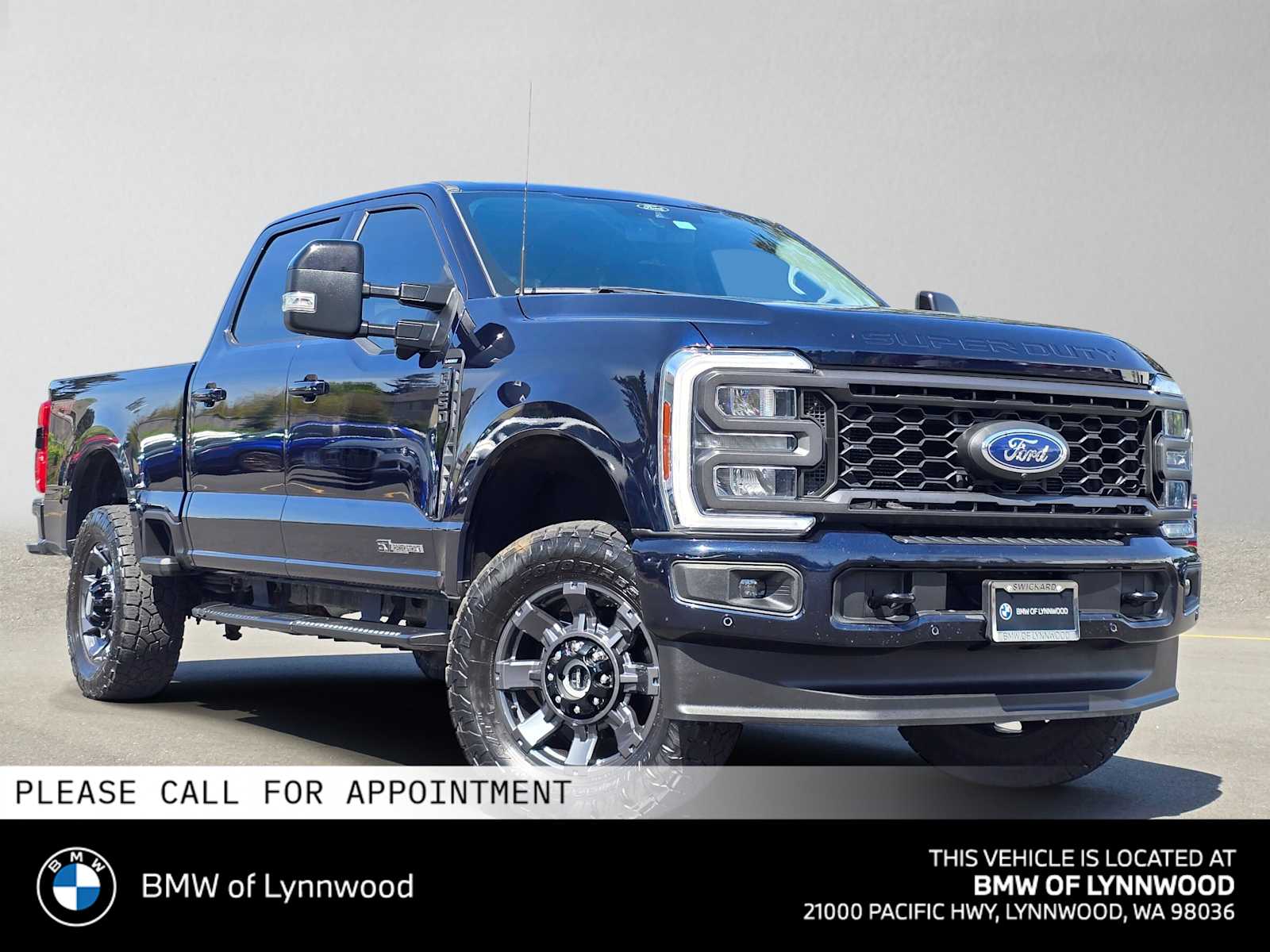 Antimatter Blue Metallic 2024 Ford F-250 Super Duty Pickup Truck Four-Wheel Drive Automatic