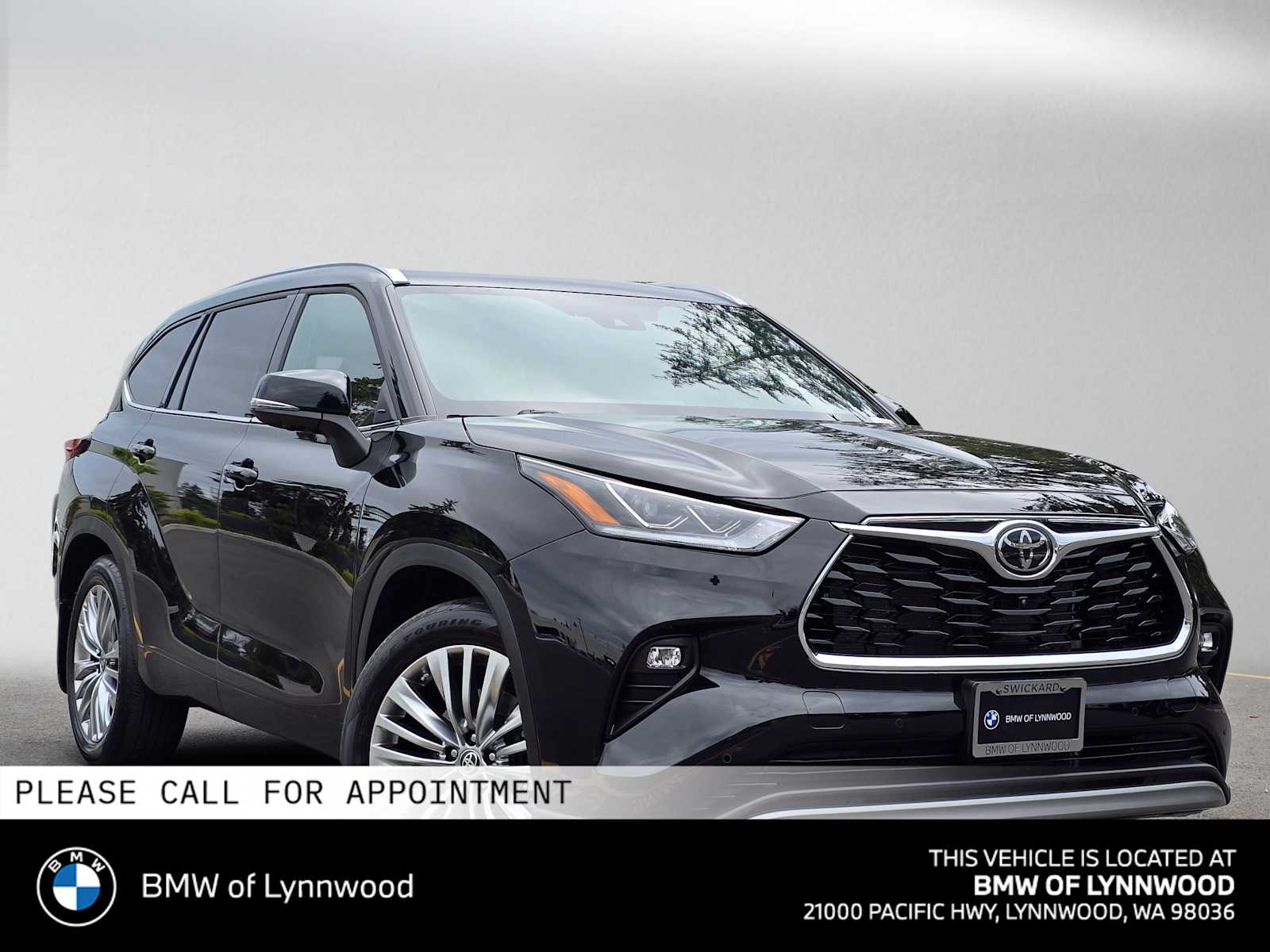 Midnight Black Metallic 2024 Toyota Highlander SUV / Crossover All-Wheel Drive 8-Speed Automatic