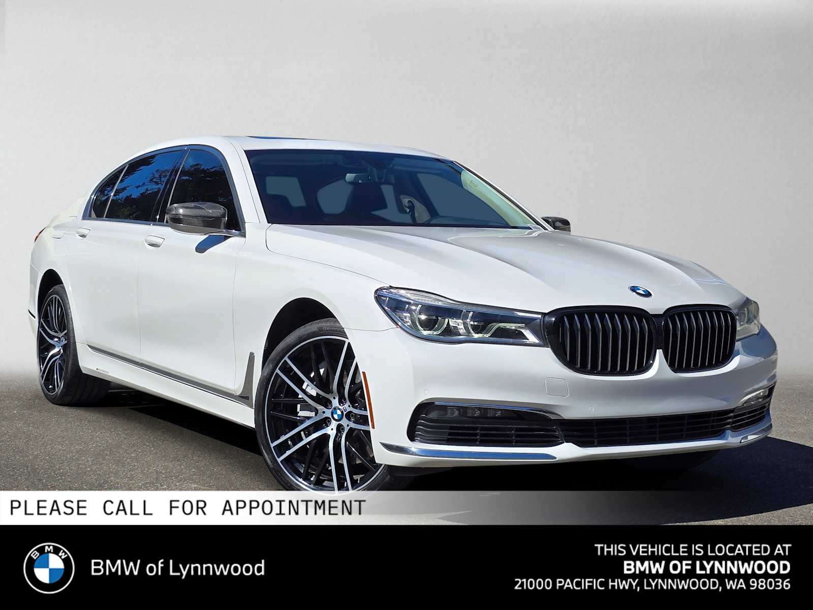 Alpine White 2018 BMW 7 Series Sedan Rear-Wheel Drive 8-Speed Automatic