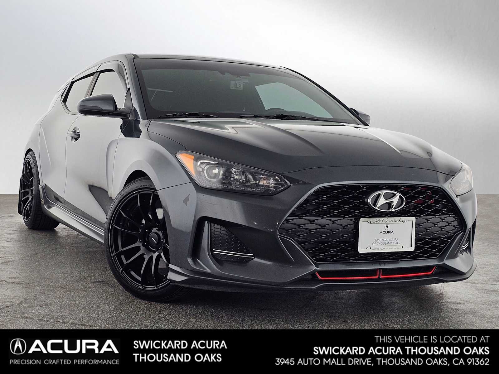 Thunder Gray 2019 Hyundai Veloster Turbo R-Spec FWD Coupe Front-Wheel Drive Manual