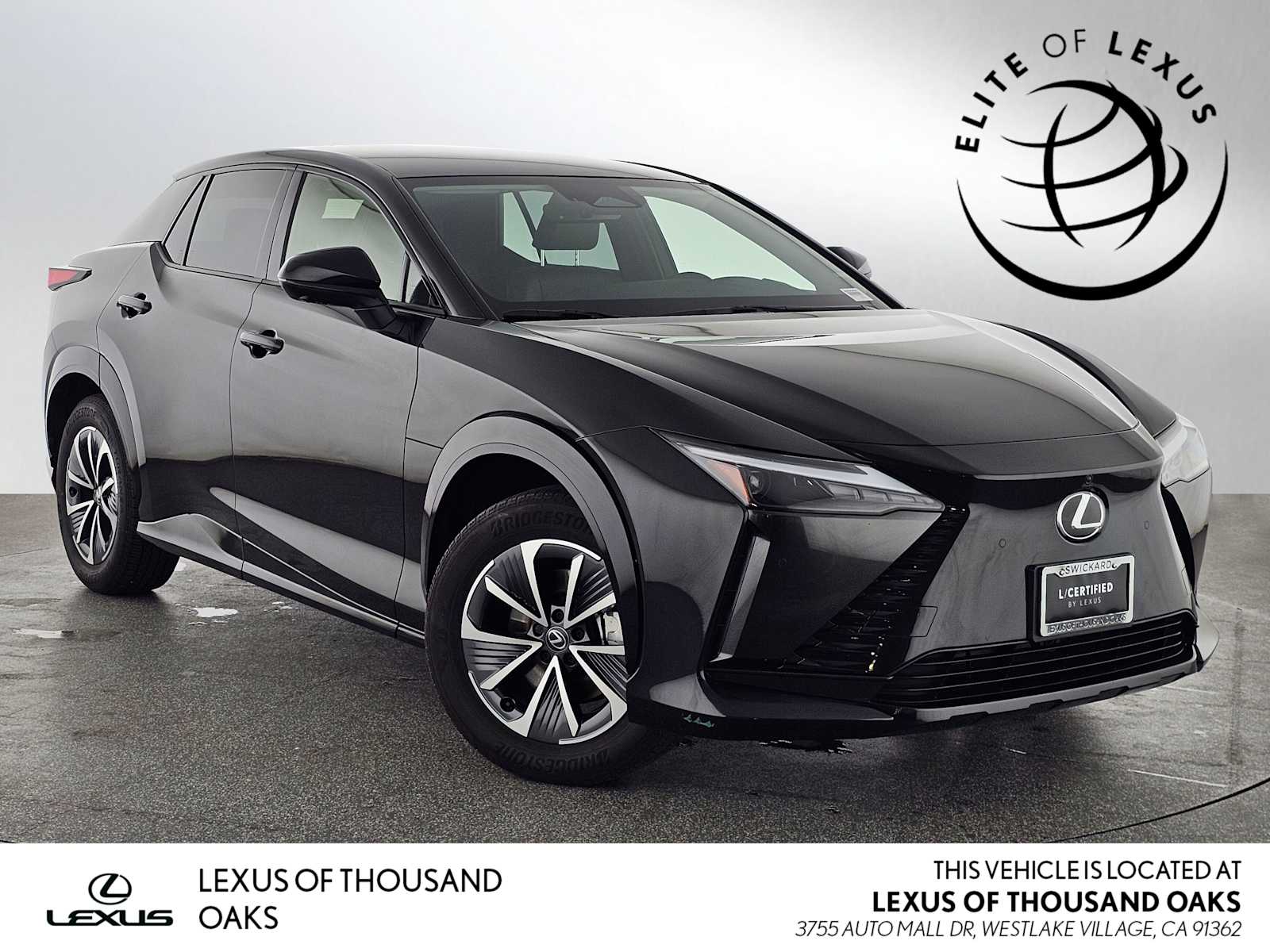 Black (Caviar) 2024 Lexus RZ 300e Premium FWD with 18 inch Wheels SUV / Crossover Front-Wheel Drive 1-Speed Automatic