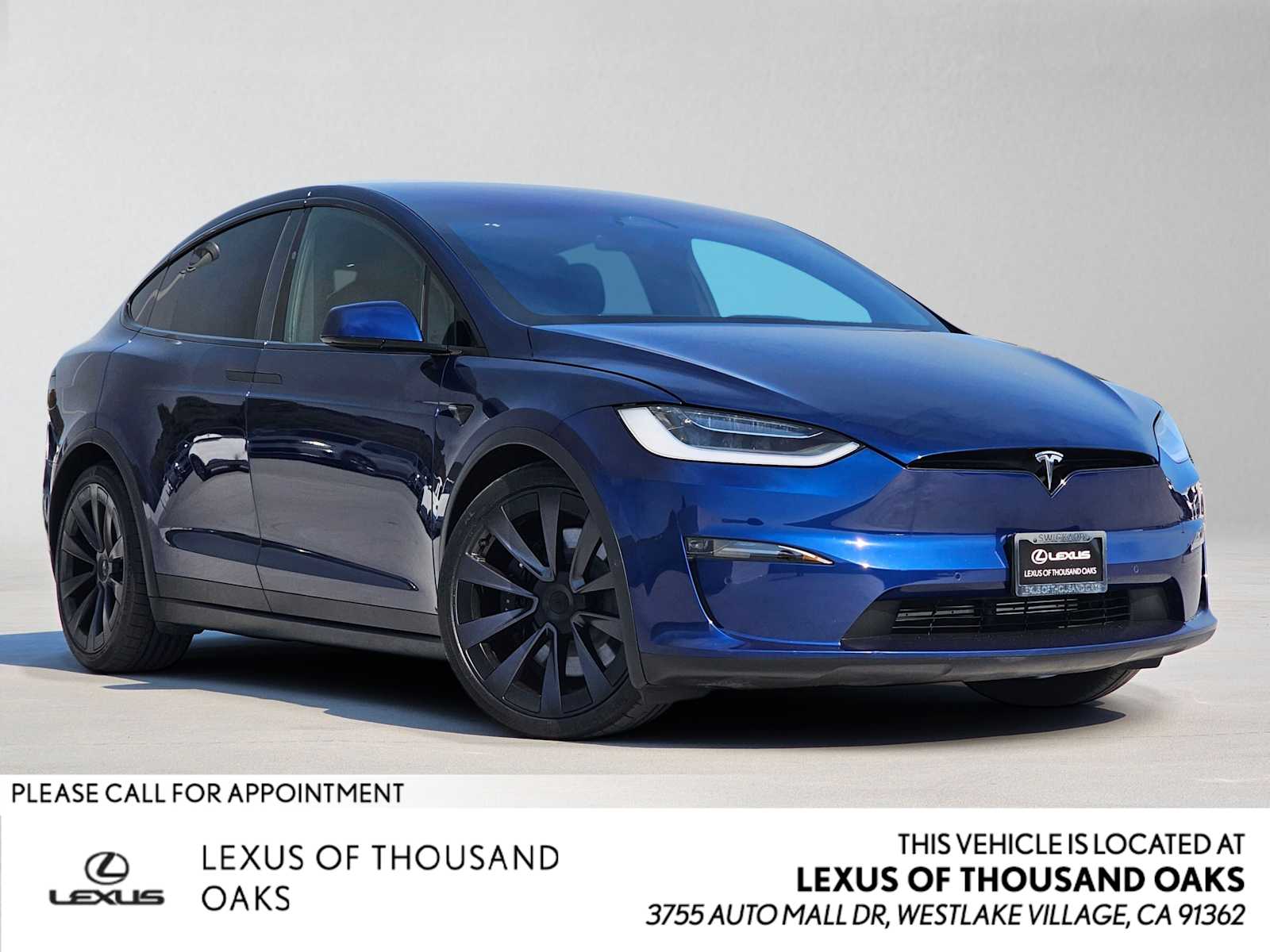 Deep Blue Metallic 2022 Tesla Model X SUV / Crossover All-Wheel Drive 1-Speed Automatic
