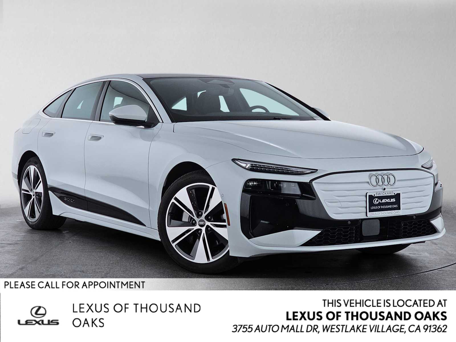 Glacier White Metallic 2025 Audi A6 e-tron Sportback Sedan Rear-Wheel Drive 1-Speed Automatic